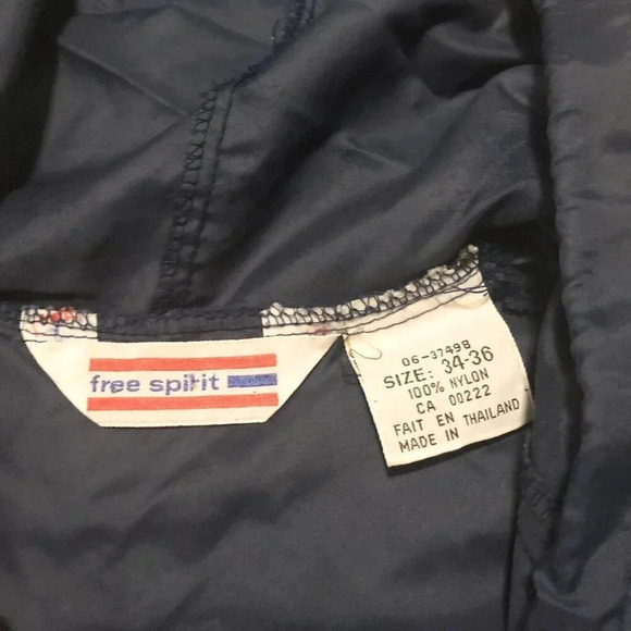 Vintage Free Spirit Women Size  34-36 Jacket Raincoat Packable Windbreaker - Picture 4 of 16